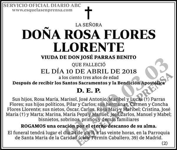 Rosa Flores Llorente